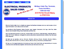 Tablet Screenshot of electricalproductsstore.com